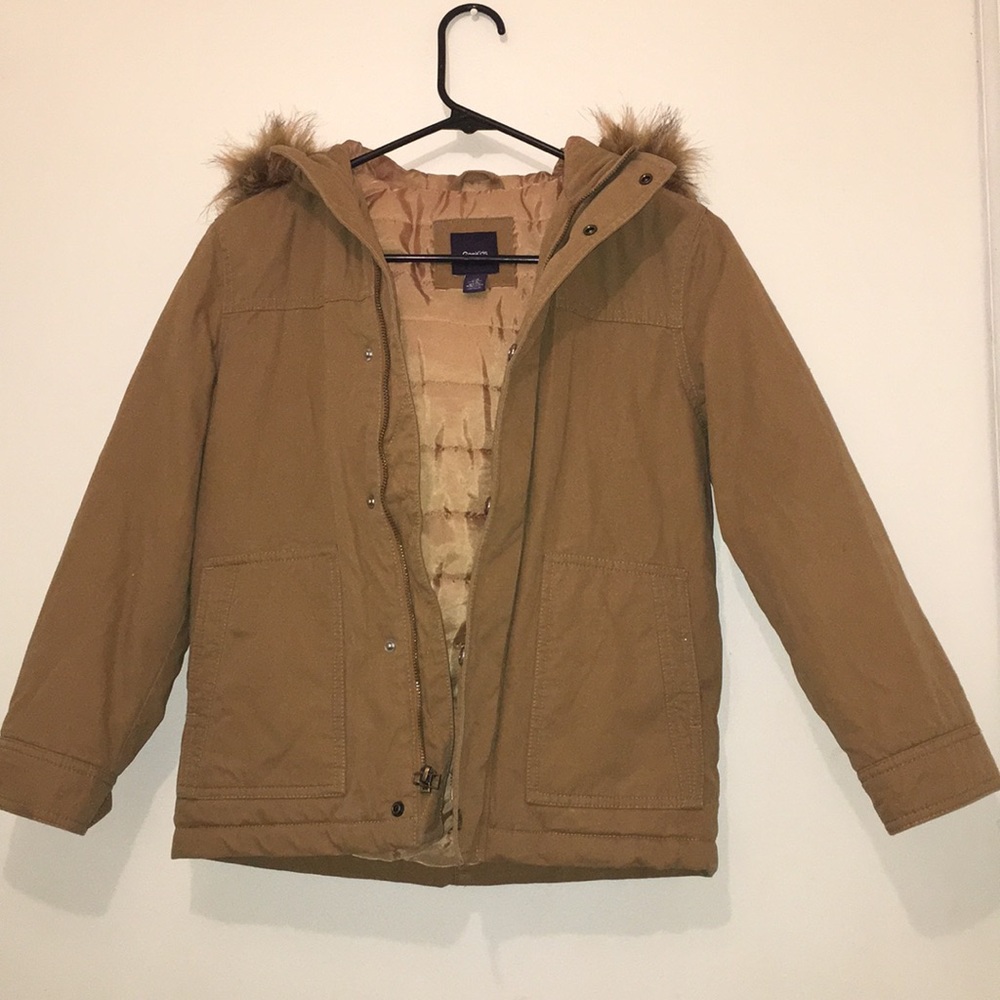 Gap Kids Coat 🧤🧣w Fur Hood ☃️❄️